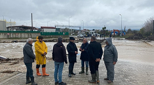 VALİ AKTAŞ KEPEZ ÇAYINDA İNCELEMELERDE BULUNDU