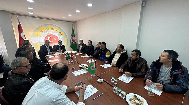 VALİ AKTAŞ' TAN ÇANAKKALE ZİRAAT ODASINA ZİYARET