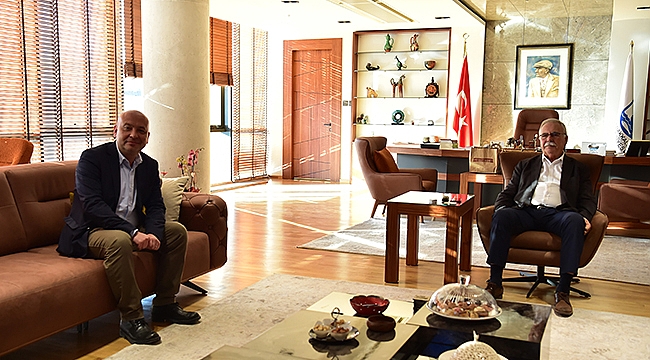 BAŞKAN ADAYI YAHYA GÖZTEPE'DEN GÖKHAN'A ZİYARET