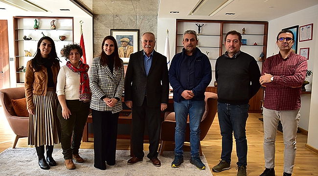 BAŞKAN GÖKHAN KONUKLARINI AĞIRLADI
