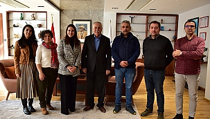 BAŞKAN GÖKHAN KONUKLARINI AĞIRLADI