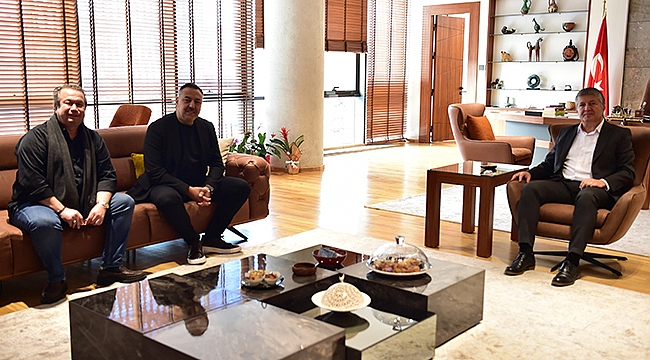 BAŞKAN VEKİLİ MUTLUAY, KONUKLARINI AĞIRLADI