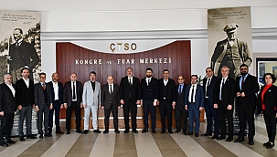 EDREMİT TİCARET ODASI YÖNETİM KURULUNDAN ÇANAKKALE TİCARET VE SANAYİ ODASINA ZİYARET