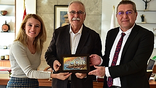 HAKAN CAN YILMAZ'DAN BAŞKAN GÖKHAN'A VEDA ZİYARETİ