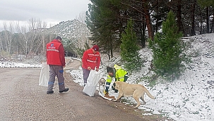 SOĞUK HAVADA CAN DOSTLARA MAMA DESTEĞİ