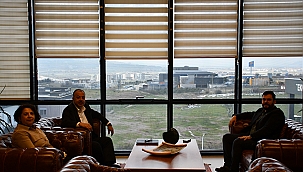 ZİRAAT MÜHENDİSLERİ ODASI BAŞKANI ÇANAKKALE TİCARET VE SANAYİ ODASI'NI ZİYARET ETTİ