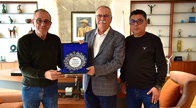 BAŞKAN GÖKHAN KONUKLARINI AĞIRLADI