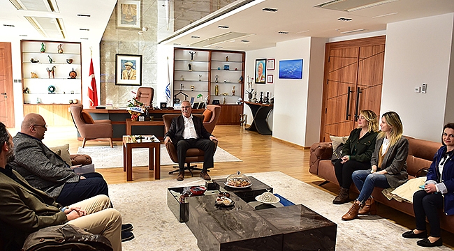 BAŞKAN GÖKHAN KONUKLARINI AĞIRLADI