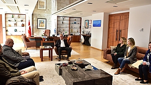 BAŞKAN GÖKHAN KONUKLARINI AĞIRLADI