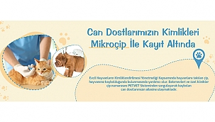 CAN DOSTLARIMIZIN KİMLİKLERİ MİKROÇİP İLE KAYIT ALTINDA