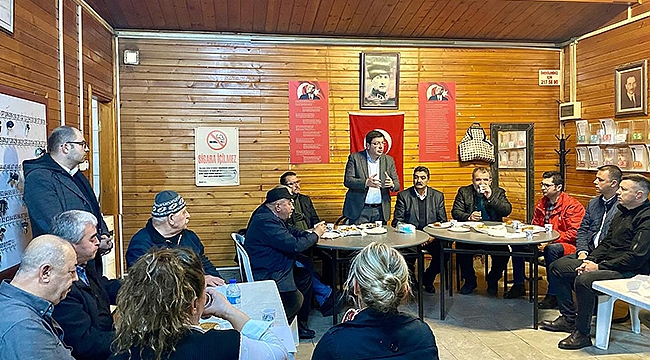 CHP'Lİ ERKEK HALK OTOBÜSLERİ ŞOFÖRLERİ İLE BİR ARAYA GELDİ
