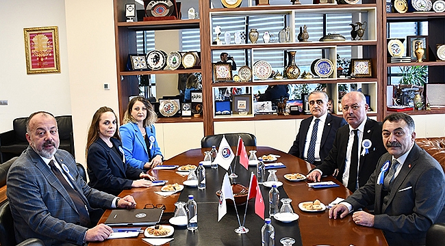 DEFTERDARLIK YETKİLİLERİ BAŞKAN SEMİZOĞLU'NU ZİYARET ETTİ