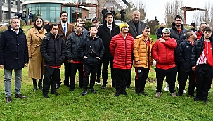 DOWN SENDROMLU BASKETBOL MİLLİ TAKIMI ÇOMÜ'DE FİDAN DİKTİ