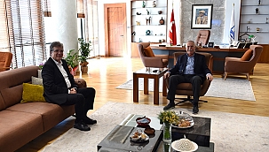 EDREMİT BELEDİYE BAŞKANI ARSLAN'DAN BAŞKAN GÖKHAN'A ZİYARET