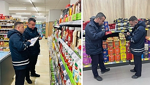 LAPSEKİ'DE SÜPERMARKET, ZİNCİR MARKETLER DENETLENDİ 