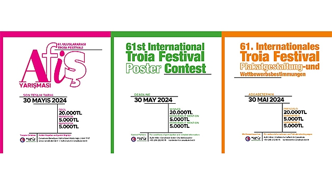 TROİA FESTİVALİ AFİŞ TASARIM VE UYGULAMA YARIŞMASI İÇİN BAŞVURULAR BAŞLADI