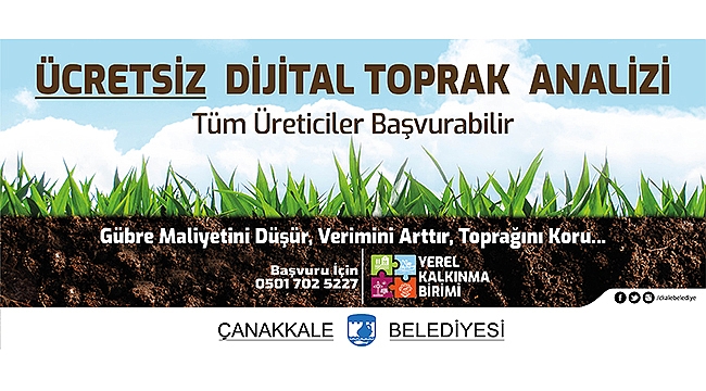 ÜCRETSİZ DİJİTAL TOPRAK ANALİZİ HİZMETİ BAŞLADI
