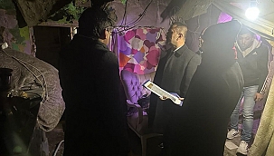 VALİ AKTAŞ' TAN EVİ YANGINDAN ZARAR GÖREN AİLEYE ZİYARET