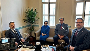 VALİ AKTAŞ' TAN İL KÜLTÜR VE TURİZM MÜDÜRÜNE HAYIRLI OLSUN ZİYARETİ