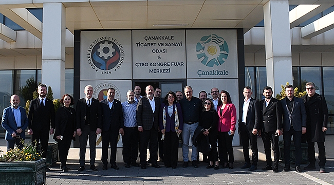 AK PARTİ ÇANAKKALE BELEDİYE BAŞKAN ADAYI ÇTSO YÖNETİM KURULUNU ZİYARET ETTİ
