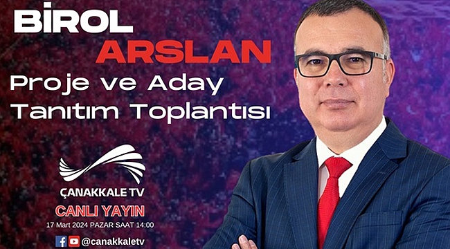 ARSLAN, PROJELERİNİ AÇIKLAYACAK