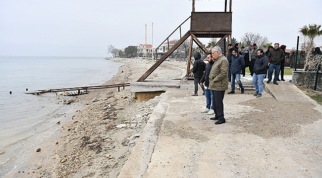 BAŞKAN GÖKHAN GÜZELYALI VE DARDANOS'TA İNCELEMELERDE BULUNDU