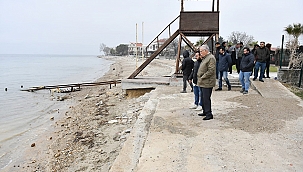 BAŞKAN GÖKHAN GÜZELYALI VE DARDANOS'TA İNCELEMELERDE BULUNDU