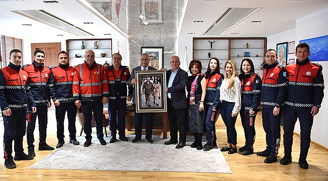 BAŞKAN GÖKHAN KONUKLARINI AĞIRLADI
