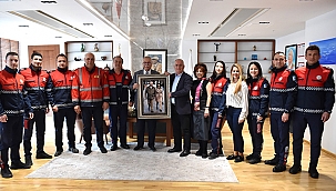 BAŞKAN GÖKHAN KONUKLARINI AĞIRLADI