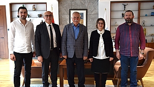 BAŞKAN GÖKHAN KONUKLARINI AĞIRLADI