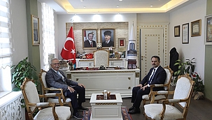 BAŞKAN GÖKHAN'DAN VALİ AKTAŞ'A VEDA ZİYARETİ