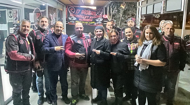 BELEDİYE BAŞKAN ADAYI BENLİ'DEN MOTOSİKLET KLÜBÜNE ZİYARET