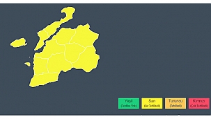 ÇANAKKALE İÇİN SARI UYARI!