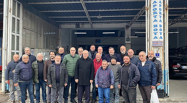 CHP'Lİ ERKEK SANAYİ ESNAFI İLE BİR ARAYA GELDİ