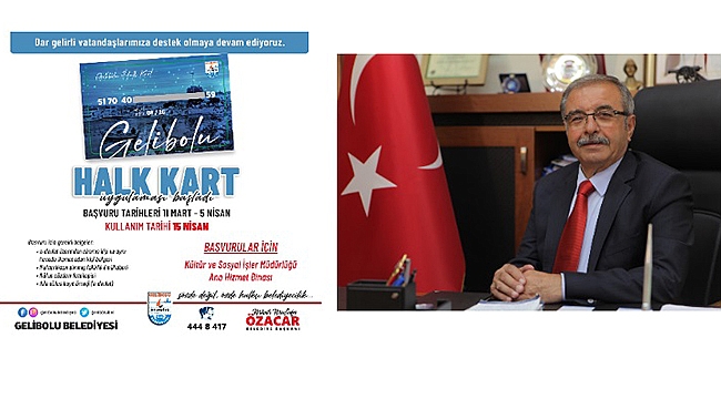 GELİBOLU'DA HALK KART DÖNEMİ