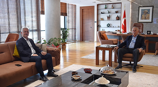 GÜNEŞHAN'DAN BAŞKAN GÖKHAN'A ZİYARET