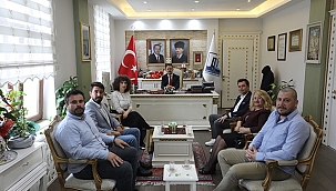 İNŞAAT MÜHENDİSLERİ ODASI YENİ YÖNETİMİNDEN VALİ AKTAŞ'A ZİYARET