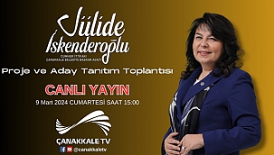 İSKENDEROĞLU PRJELERİNİ AÇIKLIYOR