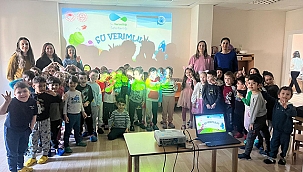 MİNİK ÖĞRENCİLERE SU VERİMLİLİĞİ SUNUMU YAPILDI