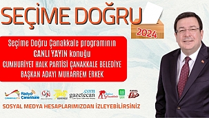 MUHARREM ERKEK ÇANAKKALE MEDYA GRUBU'NA KONUK OLUYOR