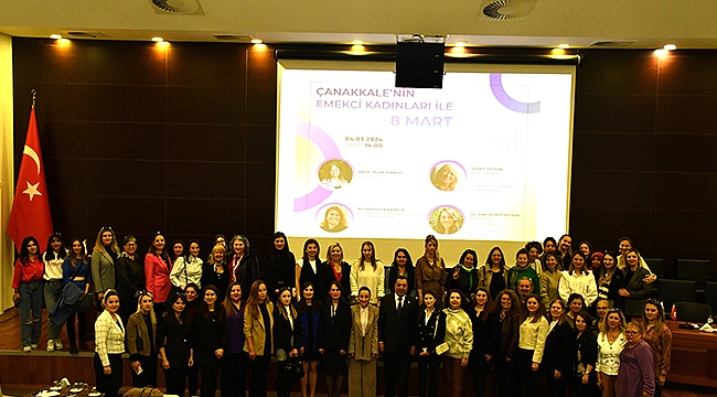 SERGİ AÇILIŞI VE 8 MART SÖYLEŞİSİ ÇTSO'DA GERÇEKLEŞTİRİLDİ