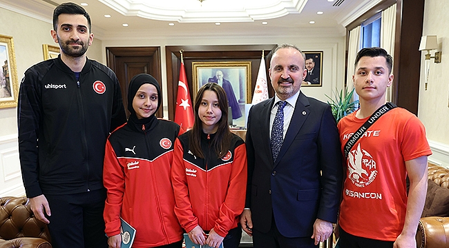 TURAN, ÇANAKKALELİ GENÇ KARETECİYİ KABUL ETTİ