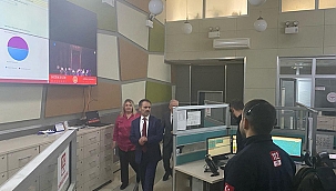 VALİ AKTAŞ,112 ACİL ÇAĞRI MERKEZİNİ ZİYARET ETTİ