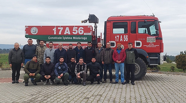 YANGIN GÖNÜLLÜLERİNE EĞİTİM VERİLDİ