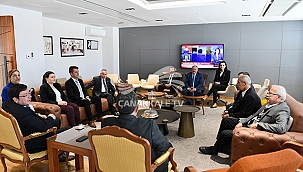 BAŞKAN ERKEK KONUKLARINI AĞIRLADI