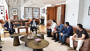 BAŞKAN ERKEK KONUKLARINI AĞIRLAMAYA DEVAM EDİYOR