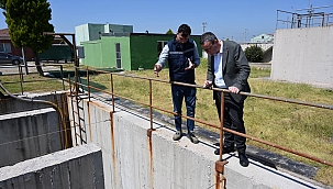 BAŞKAN ŞEN ARITMA TESİSİNİ ZİYARET ETTİ