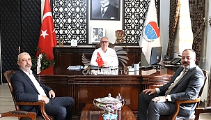 BAYRAMİÇ BELEDİYE BAŞKANI HASAN CEM ATILGAN'A HAYIRLI OLSUN ZİYARETİ 