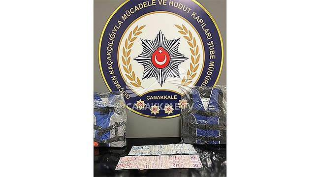 ÇANAKKALE'DE 43 KAÇAK YAKALANDI, 3 GÖÇMEN KAÇAKÇISI TUTUKLANDI