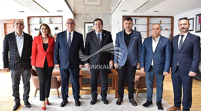 ÇTB YÖNETİM KURULUNDAN, BAŞKAN ERKEK'E HAYIRLI OLSUN ZİYARETİ